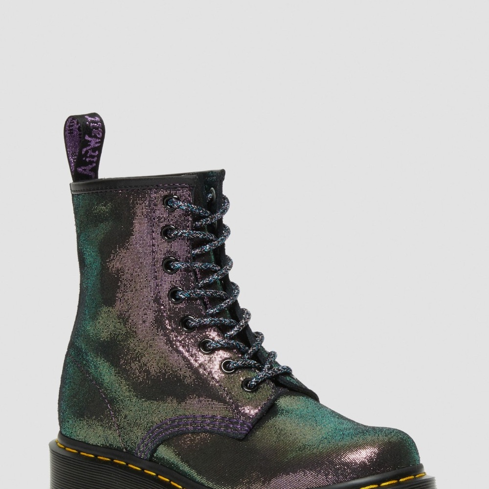 Dr. Martens 1460 Disco Iridescent Suede Lace Up Boots